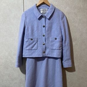 CHANEL Lavender Dress Suit